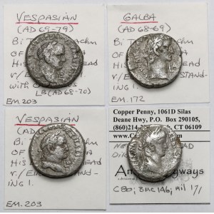 Roman Empire, Alexandria, Tetradrachms - Set (4 pieces)