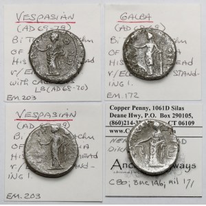 Roman Empire, Alexandria, Tetradrachms - Set (4 pieces)