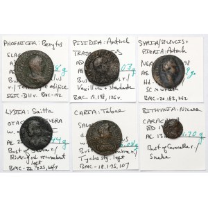 Impero Romano, province, monete di bronzo - set (6 pezzi)