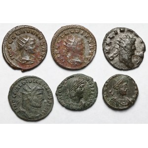 Impero Romano, follis e Antoniniani - set (6 pezzi)