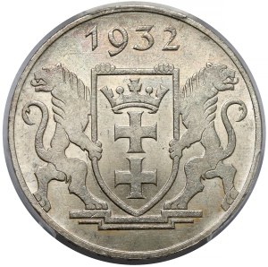Gdańsk, 5 guldenów 1932 Żuraw - OKAZOWY