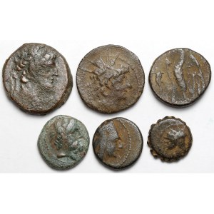 Greece, Bronze Coins - Set (6 pcs)