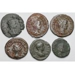 Cesarstwo Rzymskie, Antoniniany, Follis i Denar limesowy - zestaw (6szt)