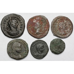 Impero Romano, follis e Antoniniani - set (6 pezzi)