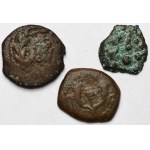 Grecja, Judaea, Monety brązowe - zestaw (3szt)