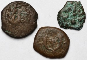Grecja, Judaea, Monety brązowe - zestaw (3szt)