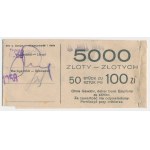 Banderola od paczki 100 złotych 1944