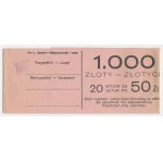 Banderola od paczki 50 złotych - Okupcja