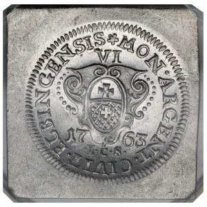 August III. von Sachsen, KLIPA des Sechsten von Elbląg 1763 ICS