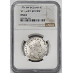 Poniatowski, 2-złoty coin, 1794 MV - 1/4 - beautiful