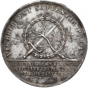 August II Mocny, Medal Pokój w Altranstädt 1706 - bardzo rzadki