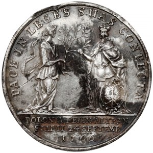 August II Mocny, Medal Pokój w Altranstädt 1706 - bardzo rzadki