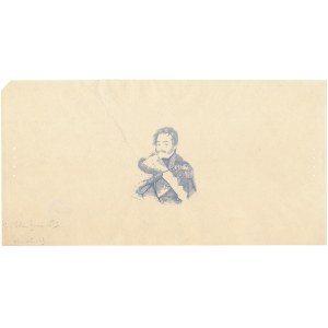 Poniatowski, 5 zlotych, 1919, Gaspe—main sheet, lined—with a GASPE postmark