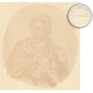 Poniatowski, 5 Złoty, 1919, Gaspe – Unterdruck – mit Stempel