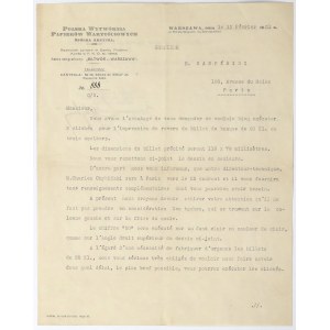 List do rytownika 20 złotych 1931 - PWPW do Gaspe