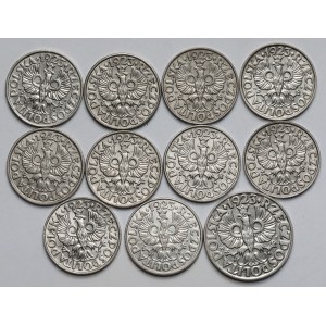 20 und 50 Groschen 1923 – Set (11 Stück)