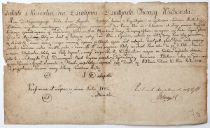Sułkowski / Witkowo, Dokument potwierdzający odnowienie przywileju na wystawienie i osadzenie miasteczka WITKOWA 1772