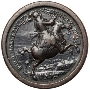 Austria, Medal warcabowy / Brettstein - zdobycie Budy / bombardowanie Koroni