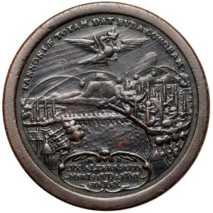 Austria, Medal warcabowy / Brettstein - zdobycie Budy / bombardowanie Koroni