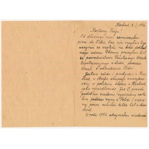People's Republic of Poland, Letters recalling the Warsaw Uprising + documents