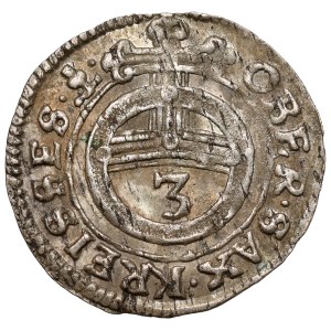 Saxony, Johann Georg II, Dreier / 3 fenigs 1659