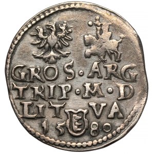 Stefan Batory, Trojak Wilno 1580 - (III) - LI