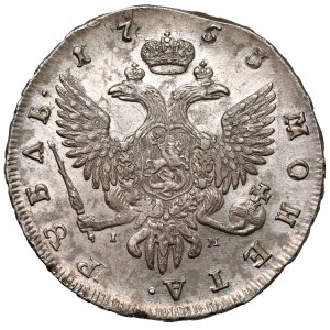 Rosja, Elżbieta, Rubel 1753 IM, Petersburg