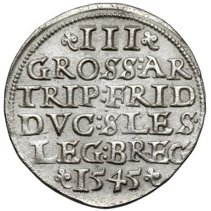 Silesia, Frederick II, Trojak 1545, Brzeg - b.rare
