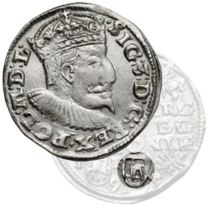 Zygmunt III Waza, Trojak Lublin 1595 - Topór