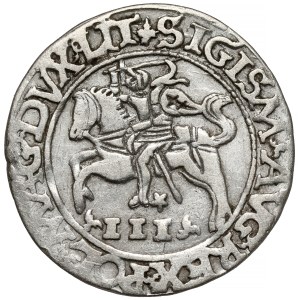 Sigismund II Augustus, Trojak Tykocin 1565 - mocking - LIT