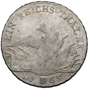 Prusy, Friedrich II, Talar 1765-D, Aurich - b.rzadki