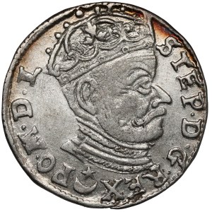 Stefan Batory, Trojak Vilnius 1582 - střední erb