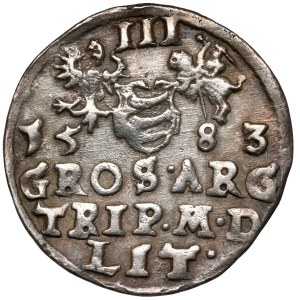 Stefan Batory, Trojak Vilnius 1583 - nový portrét