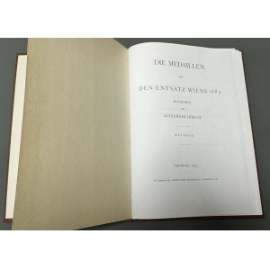 Medaily z bitky pri Viedni 1683, A. Hirsch 1883 / neskoršia KOPIA v knižnej väzbe