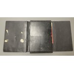 Rubbed folder with small archives
