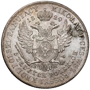 5 zlotys Polish 1829 FH