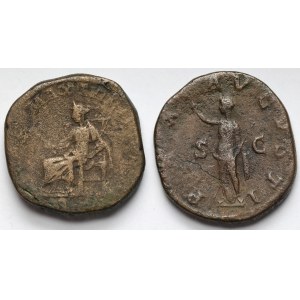 Alexander Severus (222-235 AD) and Maximinus Thracian (235-238 AD) Sesterce, Rome - set (2pcs)