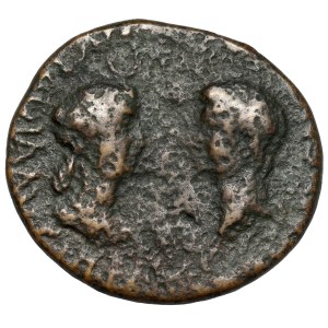 Nero (54-68 AD) Crete, Knossos, AE27, Volumnius and Lupinus, Duoviri - Nero and Octavia - b.rare