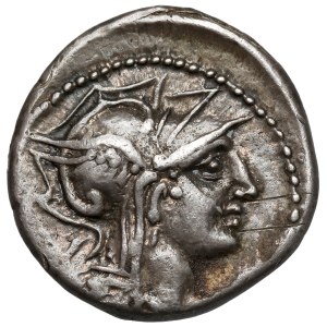 Repubblica, D. Silanus L.F. (91 a.C.) Denario, Roma