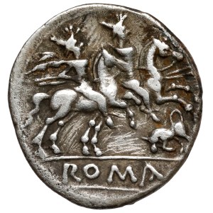 Republic, Denarius (206-195 BC) Charging bull - Anonymous issue, Rome