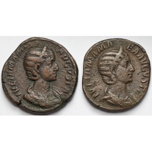 Julia Mamaea (222-235 n.e.) Sesterce, Rzym - zestaw (2szt)