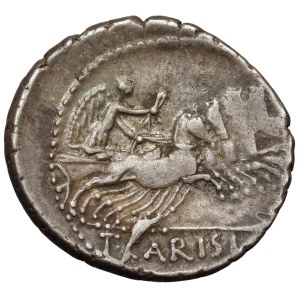 Republika, T. Carisius (46 pred Kr.) Denár, Rím