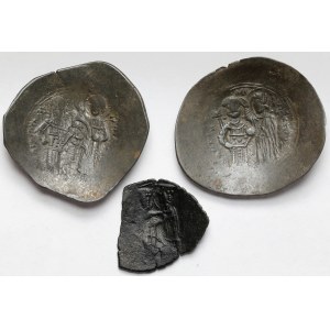 Byzantium, Aspron Trachy (12th-13th century) - set (3pcs)