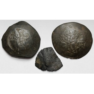 Byzantium, Aspron Trachy (12th-13th century) - set (3pcs)