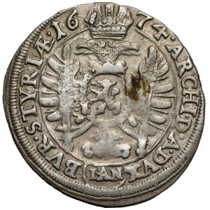 Austria, Leopold I, 6 krajcars 1674 IAN, Graz
