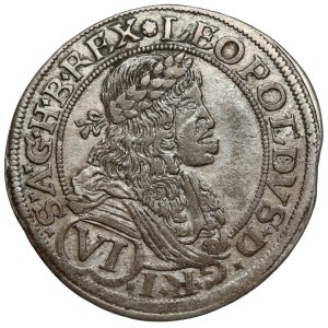 Austria, Leopold I, 6 krajcars 1677, Vienna