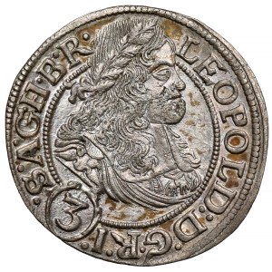 Silesia, Leopold I, 3 krajcary 1667 SHS, Wrocław