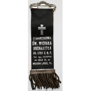 Poľský národný zväz, Pamätný odznak so stuhou 1914 (?)