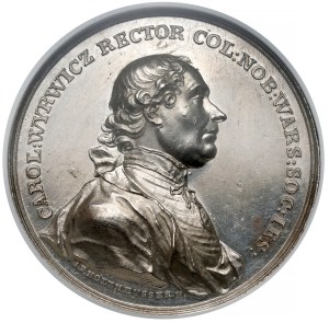 Poniatowski, Medal Karol Wyrwicz 1772 - PIĘKNY
