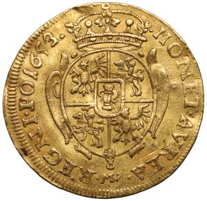 Jan II Kazimierz, Dwudukat Wschowa 1653 MW - RZADKOŚĆ